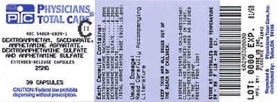 image of 25 mg package label - 25mg package label